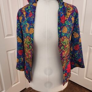 Colorful Floral Women's Blazer